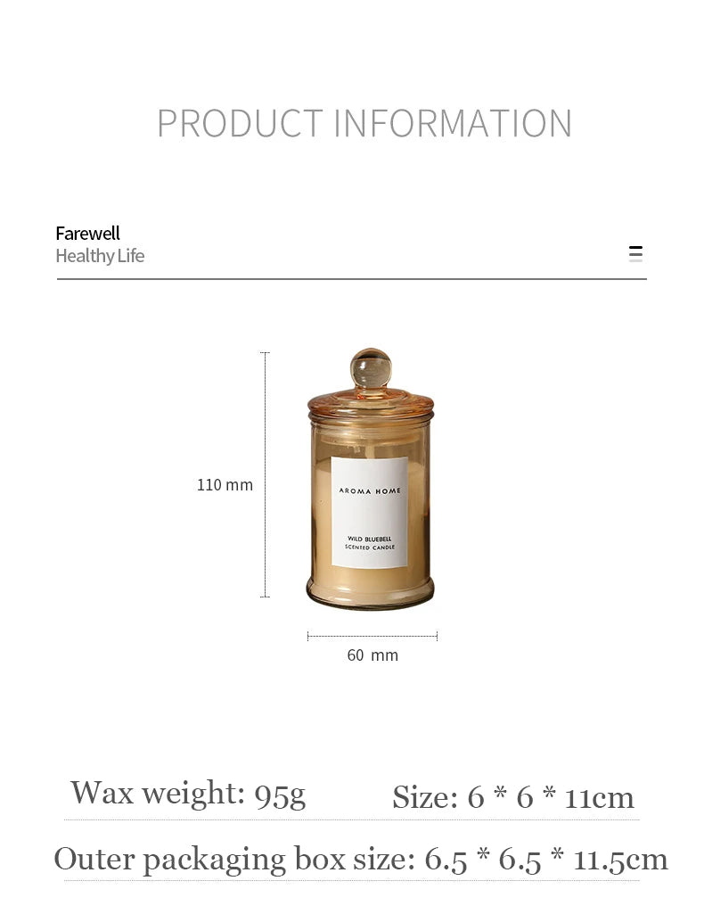شمعة معطرة في وعاء زجاجي عتيق