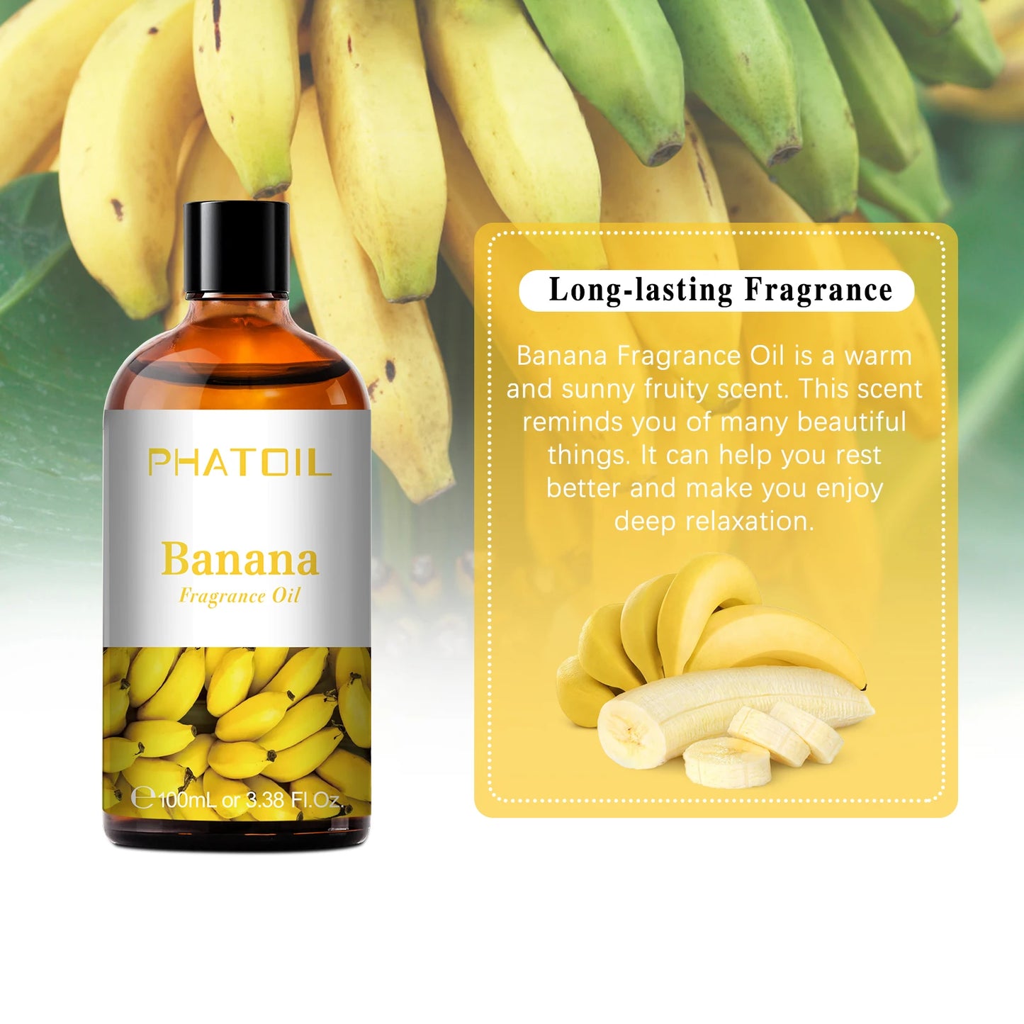 زيت عطري عطري للعلاج بالروائح بسعة 100 مل، بروائح جوز الهند والفانيليا، الفراولة، الكرز، و الليمون، متوفر بـ 1 / 2 / 3 قطع، مخصص