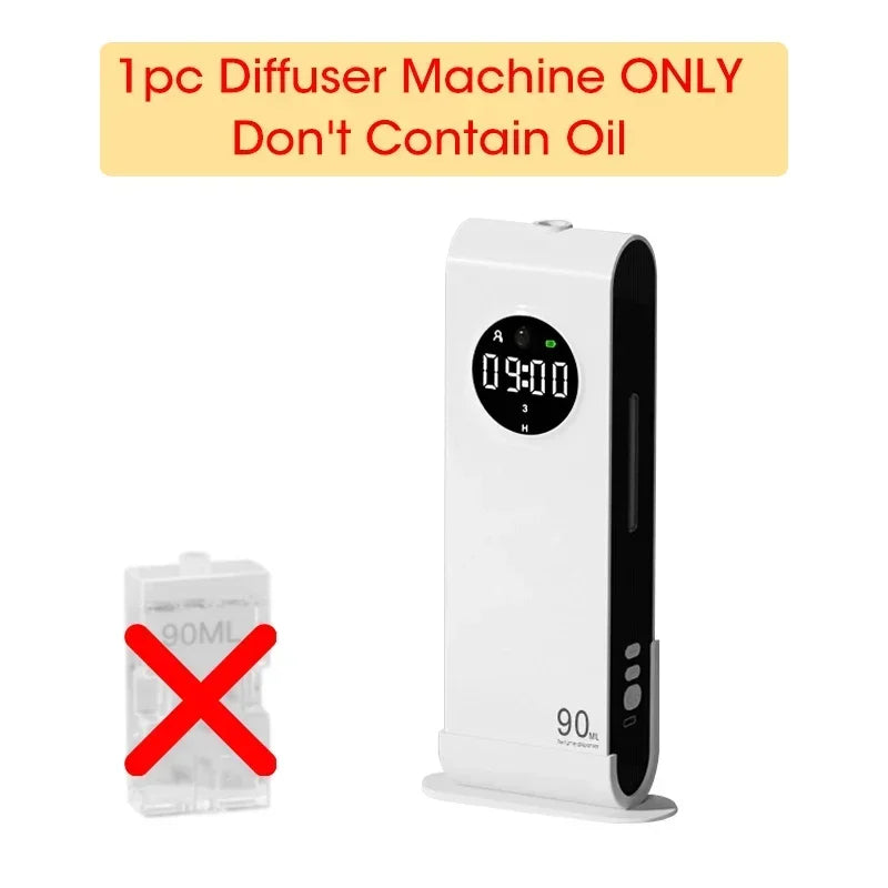 آلة علاج عطري لاسلكية معلّقة، معطر هواء ومنقّي مزودة بـإضاءة ليلية، موزع عطور بالزيت، ومزيل روائح لغرفة المعيشة ودورات الم