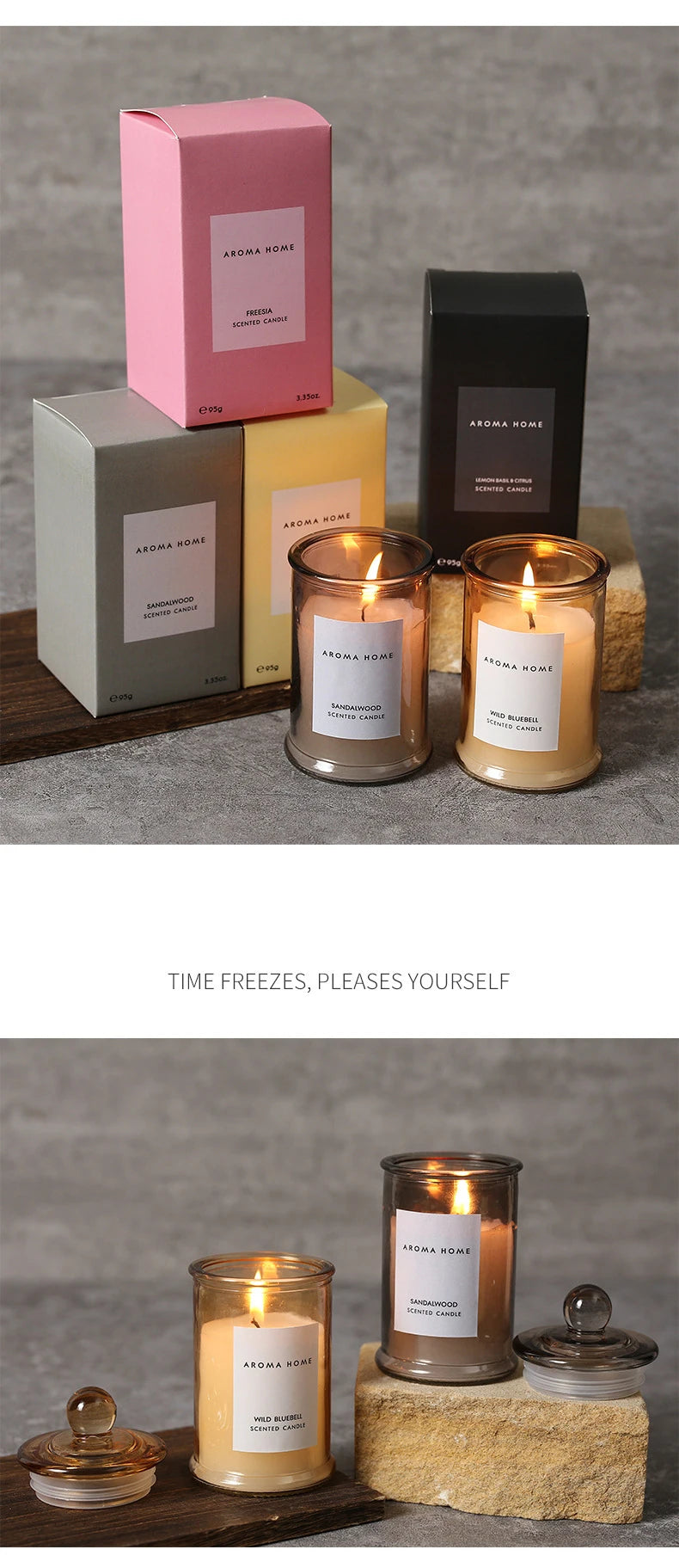 شمعة معطرة في وعاء زجاجي عتيق