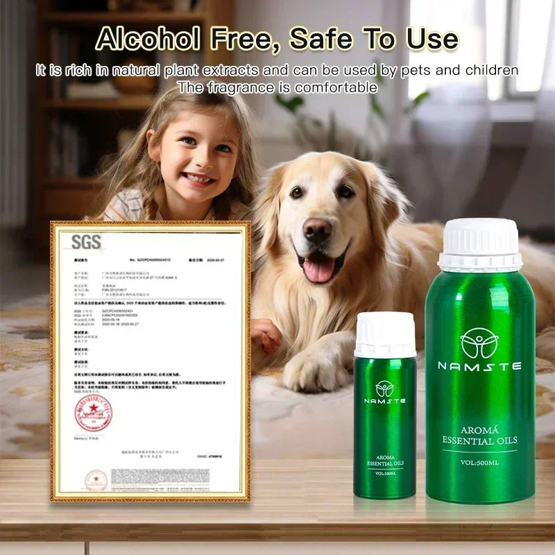 زيت عطري أساسي ناماستي سعة 500 مل، زيت عطري عطري لسلسلة فنادق، واحة عطرية كهربائية، زيت معطرات، معطر هواء، موزع روائح عطري، ز