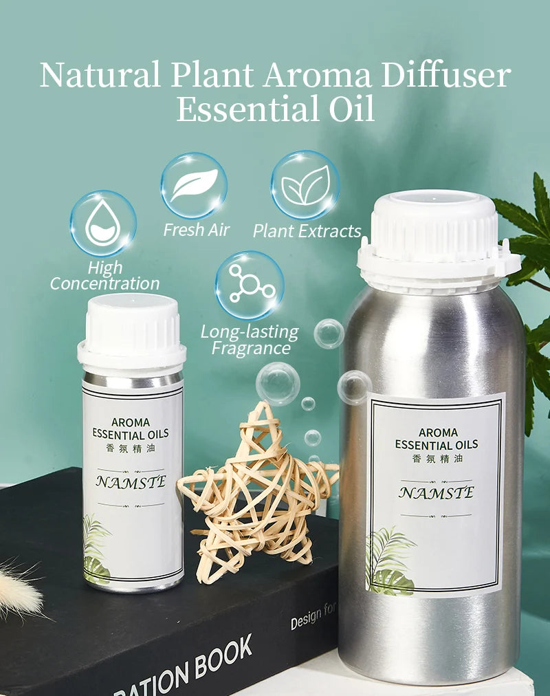 زيت عطري أساسي ناماستي سعة 500 مل، زيت عطري عطري لسلسلة فنادق، واحة عطرية كهربائية، زيت معطرات، معطر هواء، موزع روائح عطري، ز