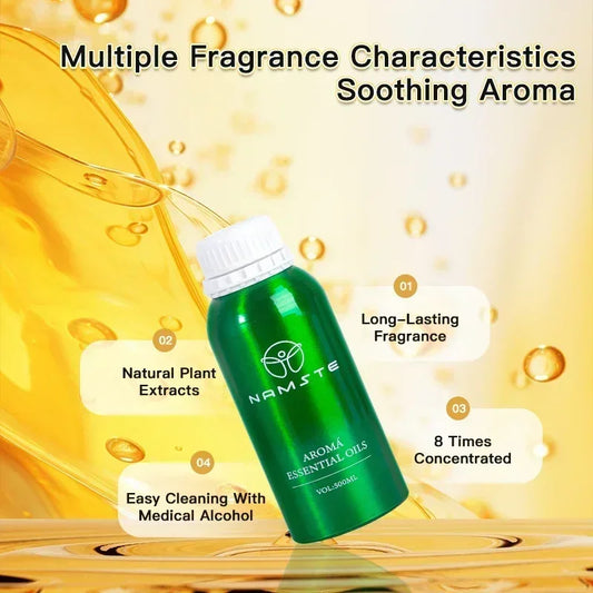 زيت عطري أساسي ناماستي سعة 500 مل، زيت عطري عطري لسلسلة فنادق، واحة عطرية كهربائية، زيت معطرات، معطر هواء، موزع روائح عطري، ز