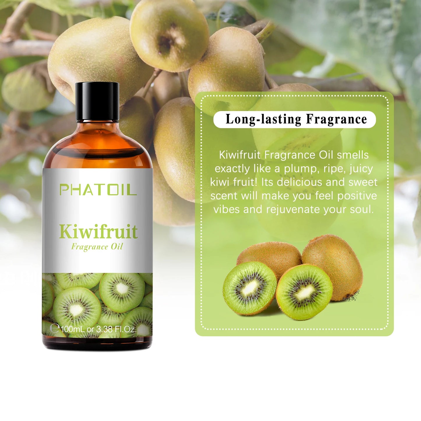 زيت عطري عطري للعلاج بالروائح بسعة 100 مل، بروائح جوز الهند والفانيليا، الفراولة، الكرز، و الليمون، متوفر بـ 1 / 2 / 3 قطع، مخصص