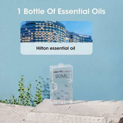 آلة علاج عطري لاسلكية معلّقة، معطر هواء ومنقّي مزودة بـإضاءة ليلية، موزع عطور بالزيت، ومزيل روائح لغرفة المعيشة ودورات الم